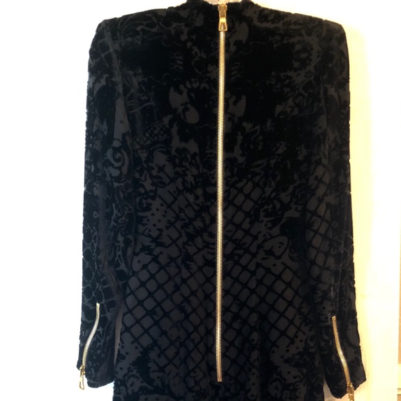 NWT- BALMAIN x H&M - Black Dress SIZE US 4, EU34 - Picture 4 of 7